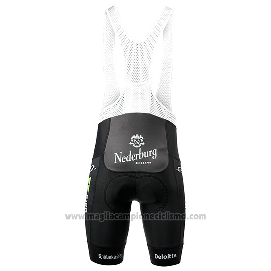 2017 Abbigliamento Ciclismo Dimension Data Verde e Nero Manica Corta e Salopette